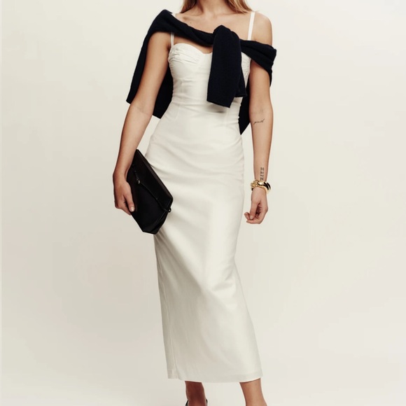 Reformation Stormi Dress White